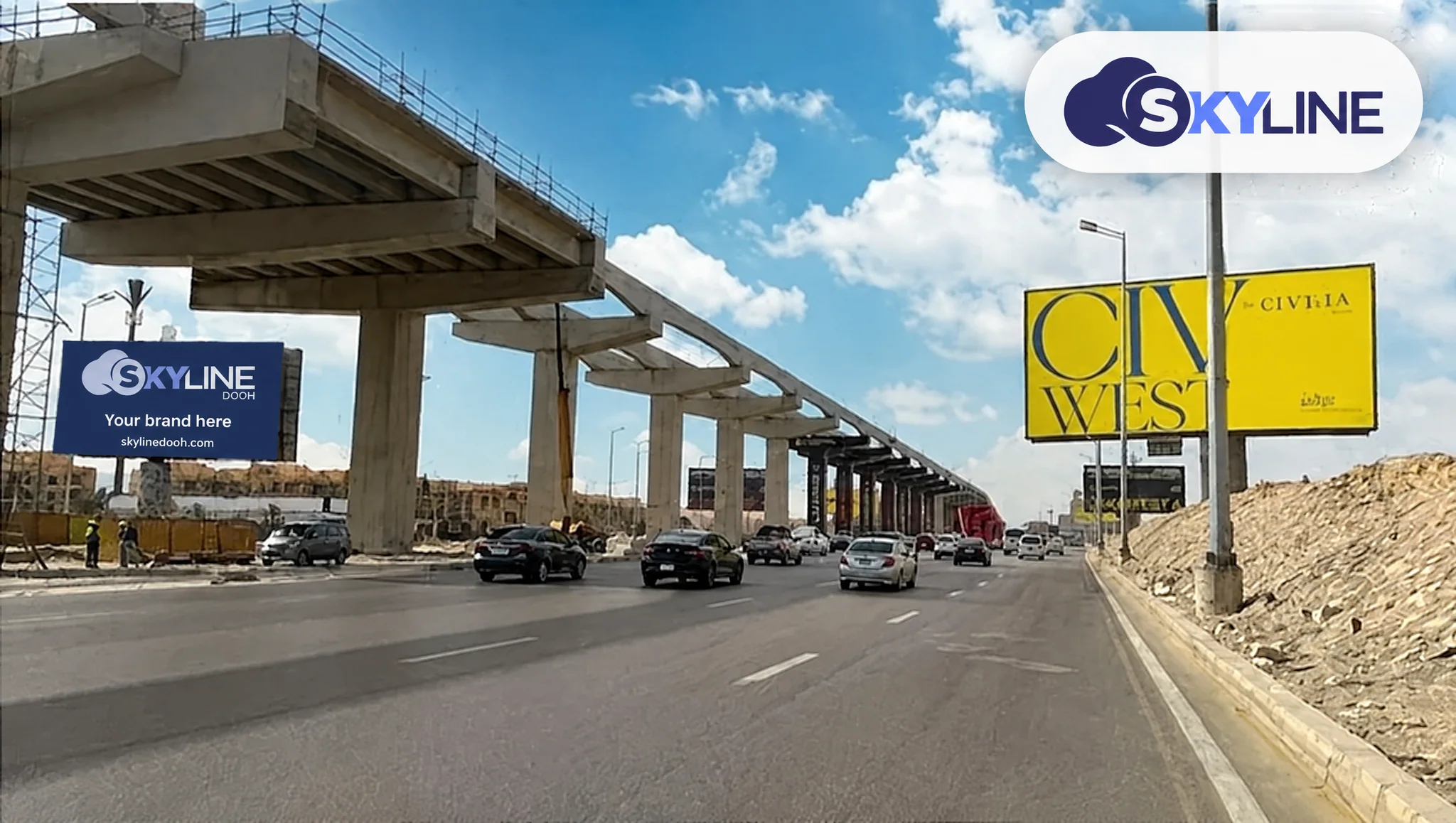 Billboard: Unipole - Sheikh Zayed - FROM Amn Watany / TO Juhayna Square in Sheikh Zayed