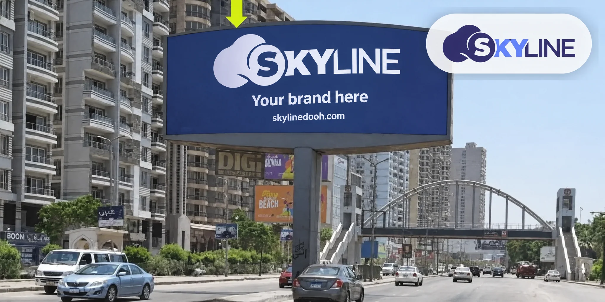 Billboard: Uni-Pole - South Cairo - Corneish in Corneish
