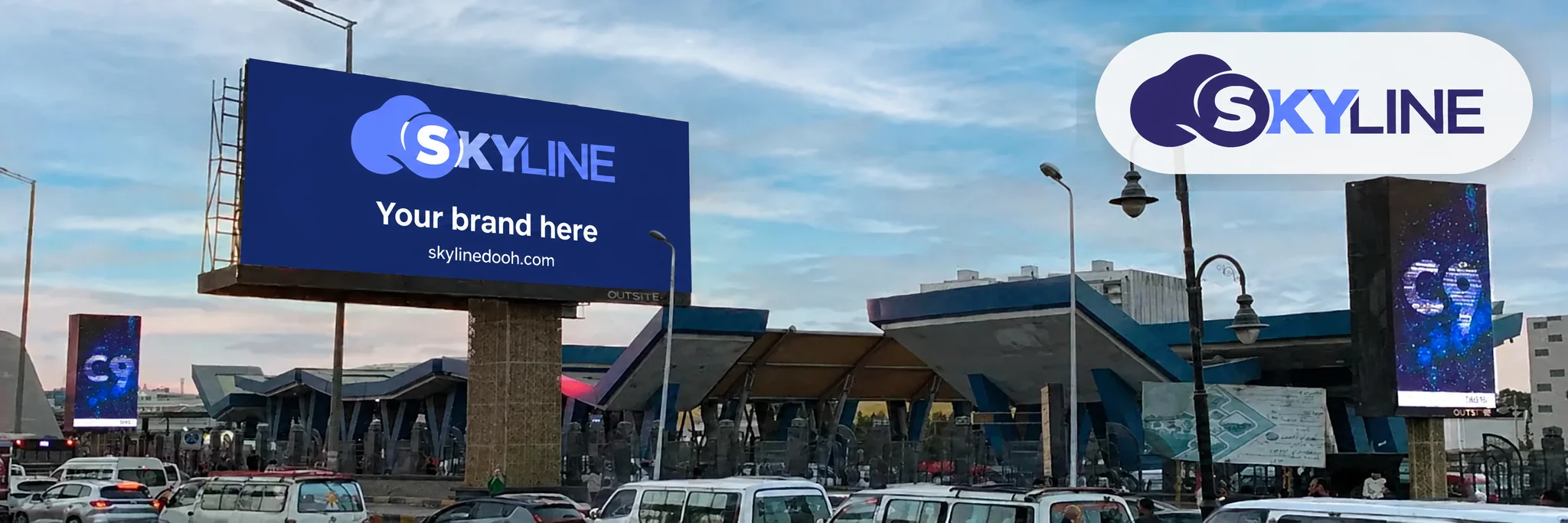 LED billboard: Digital Unipole - Mehwar 26th july - ZAYED ENTRANCE in Mehwar 26th july