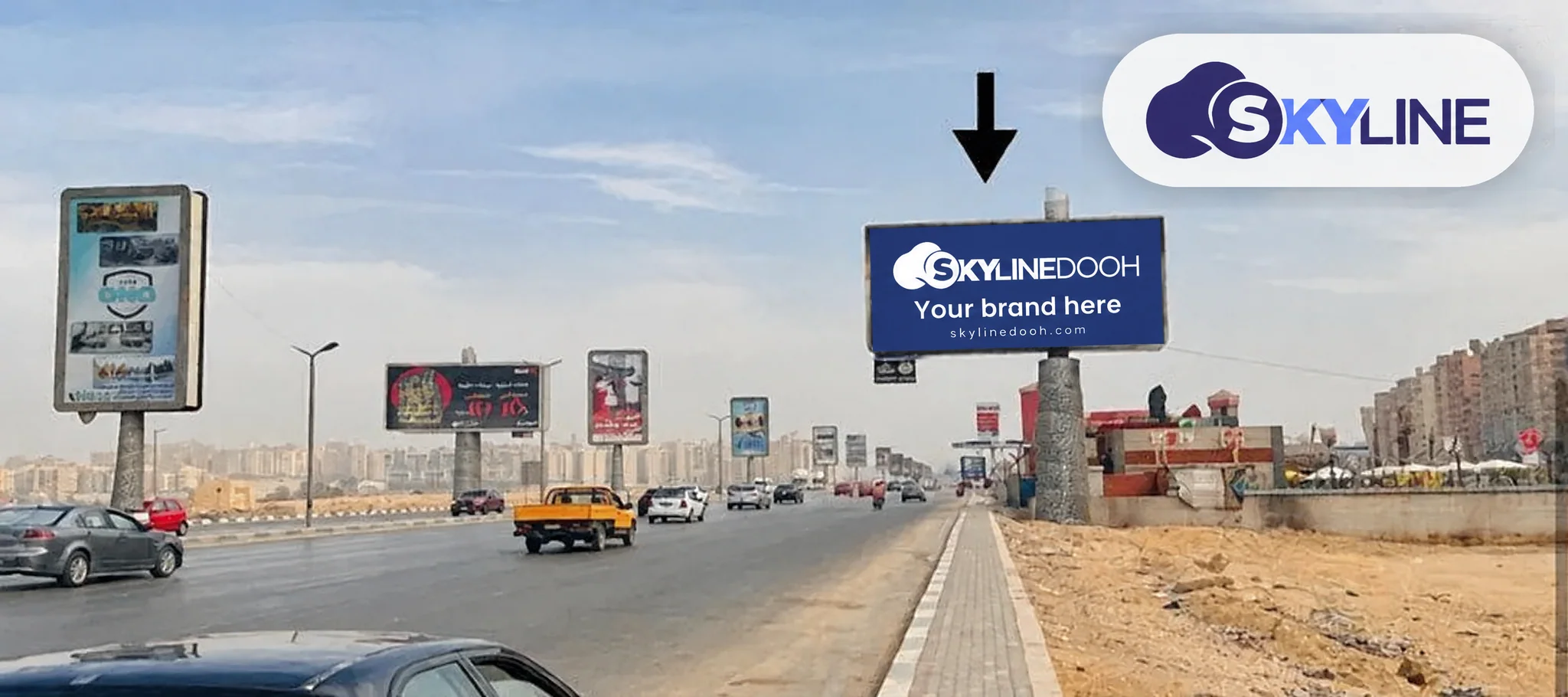 Billboard: Unipole - Maadi - Zahraa El Maadi, Hasaballah El Kafrawi Gate in Maadi