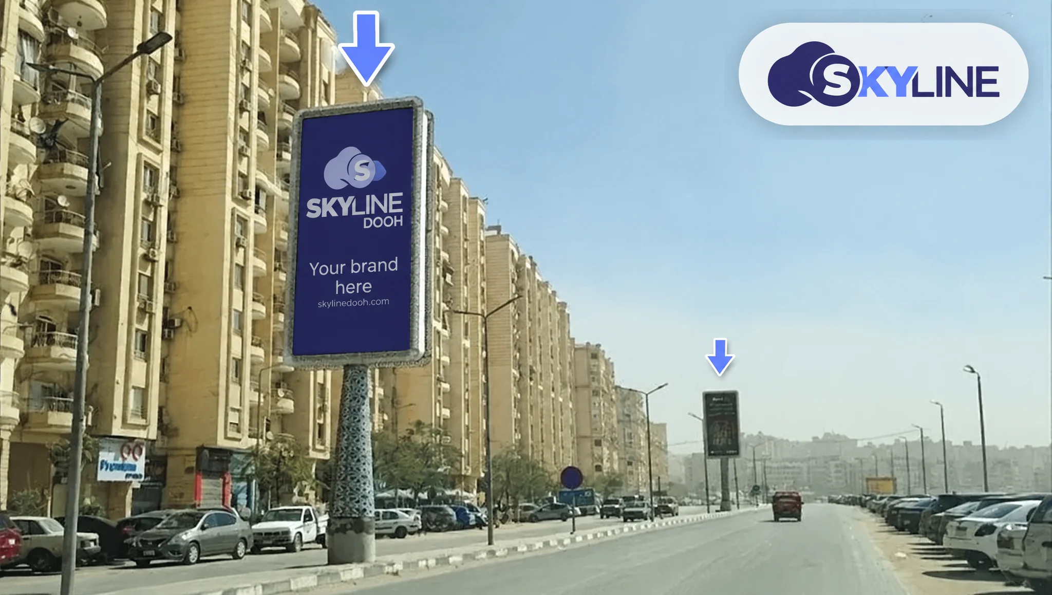 Billboard: Mega Post - Maadi - in front of Grand City Compound - Al Saada Street - Zahraa El Maadi in Maadi