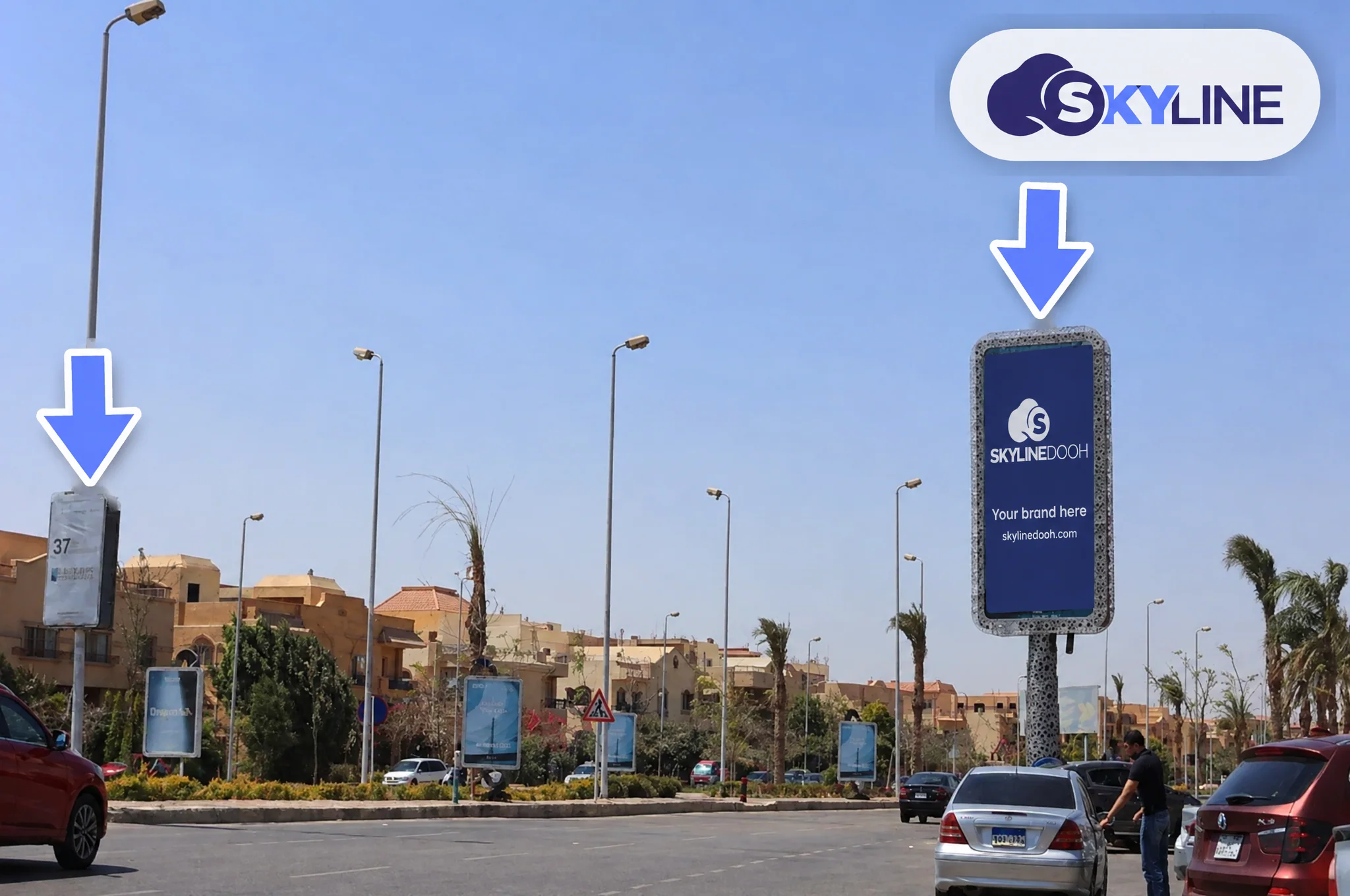 Billboard: Mega Post - Sheikh Zayed - Espana Mall Zayed 4 in Sheikh Zayed