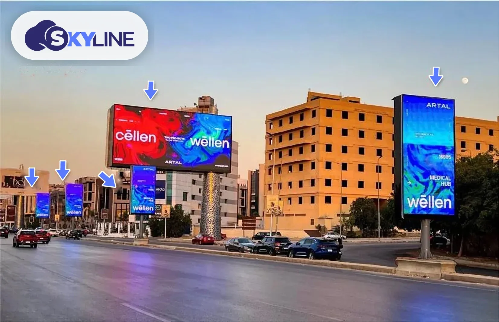 Digital screen in 90th Street North, Cairo (2)