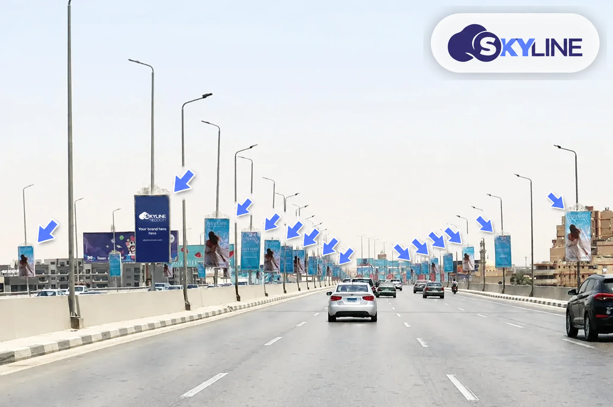 Billboard: Unipole - Heliopolis - Al Thawra Road add. from al Tagmmah & Al Rehab City & Madinty to Heliopolis and Nasr City في Heliopolis