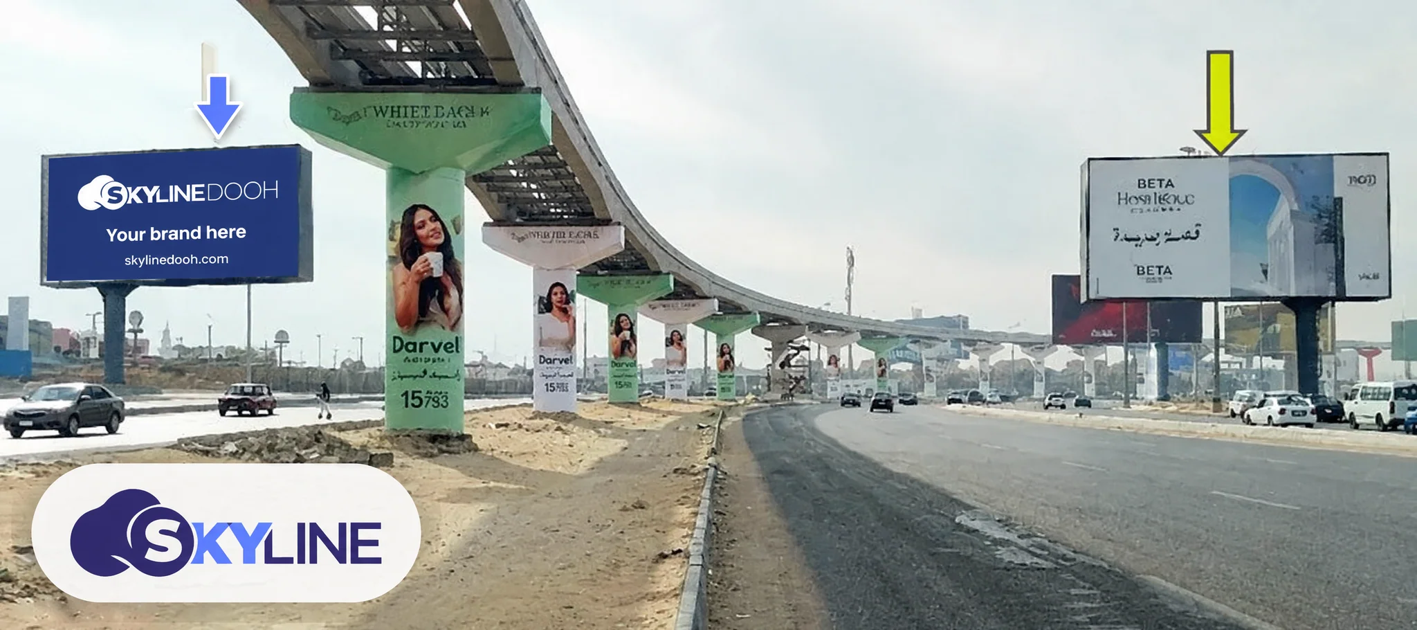 Billboard: Light Box - Sheikh Zayed - Arkan Mall From Entrance 3 / TO Dorra square in Sheikh Zayed