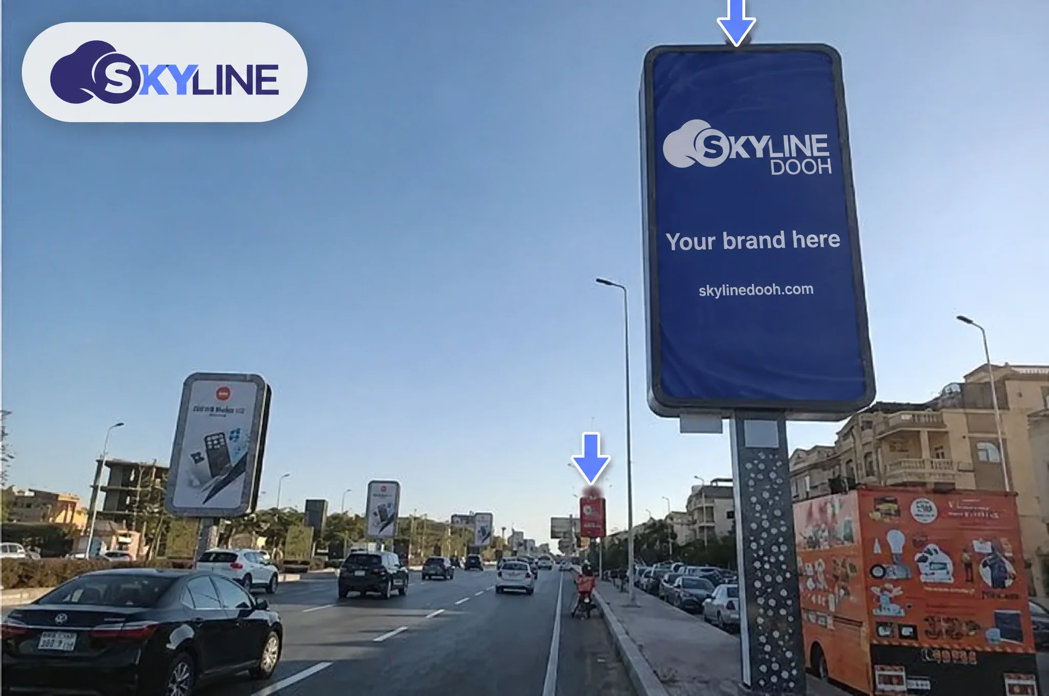 Static billboard: Mega Post - New Cairo 1 - Mohamed Naguib - Before Claude 9 in New Cairo 1
