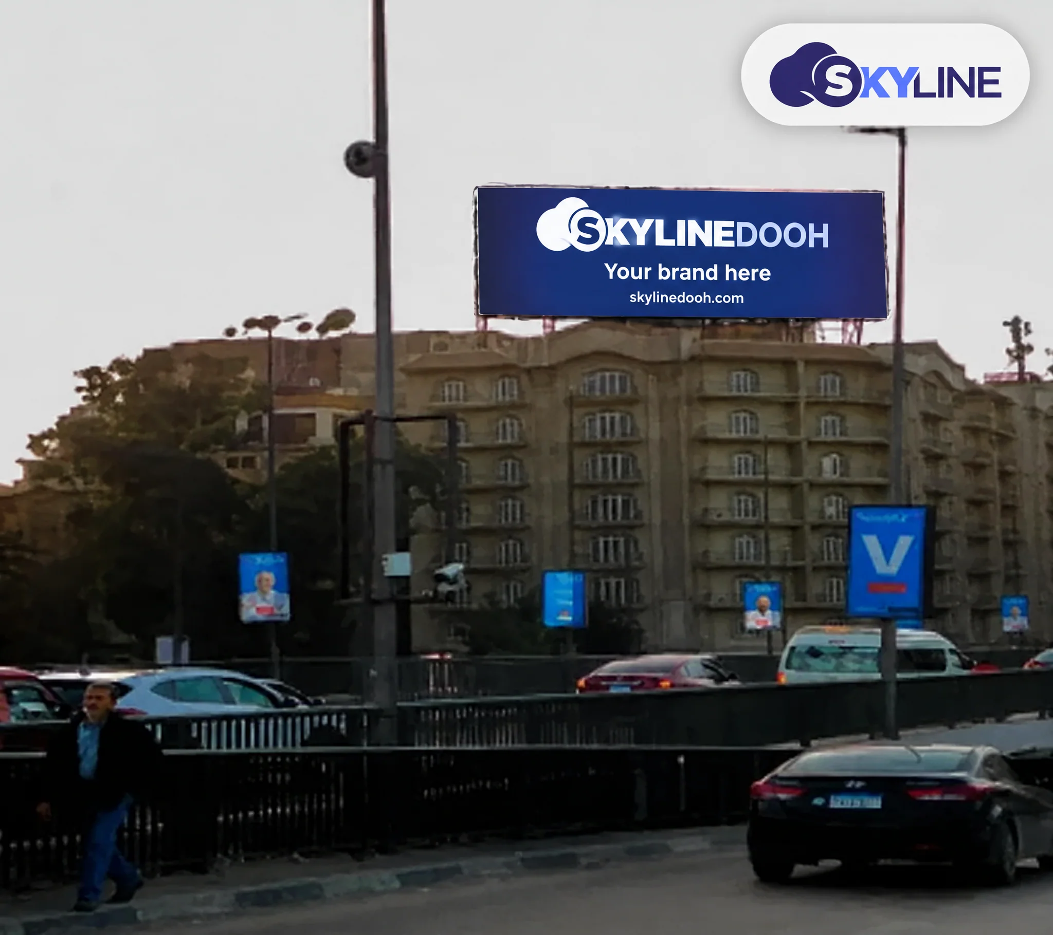 Digital screen, October Bridge