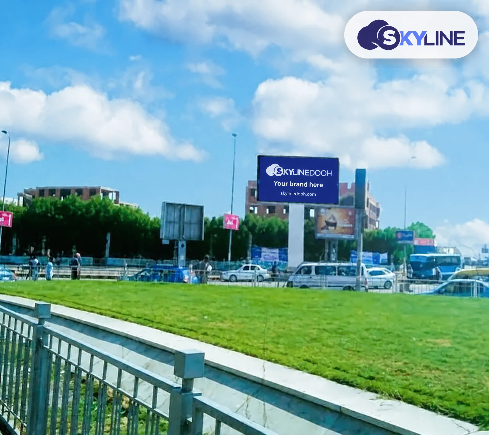 LED billboard: Digital Unipole - October in October