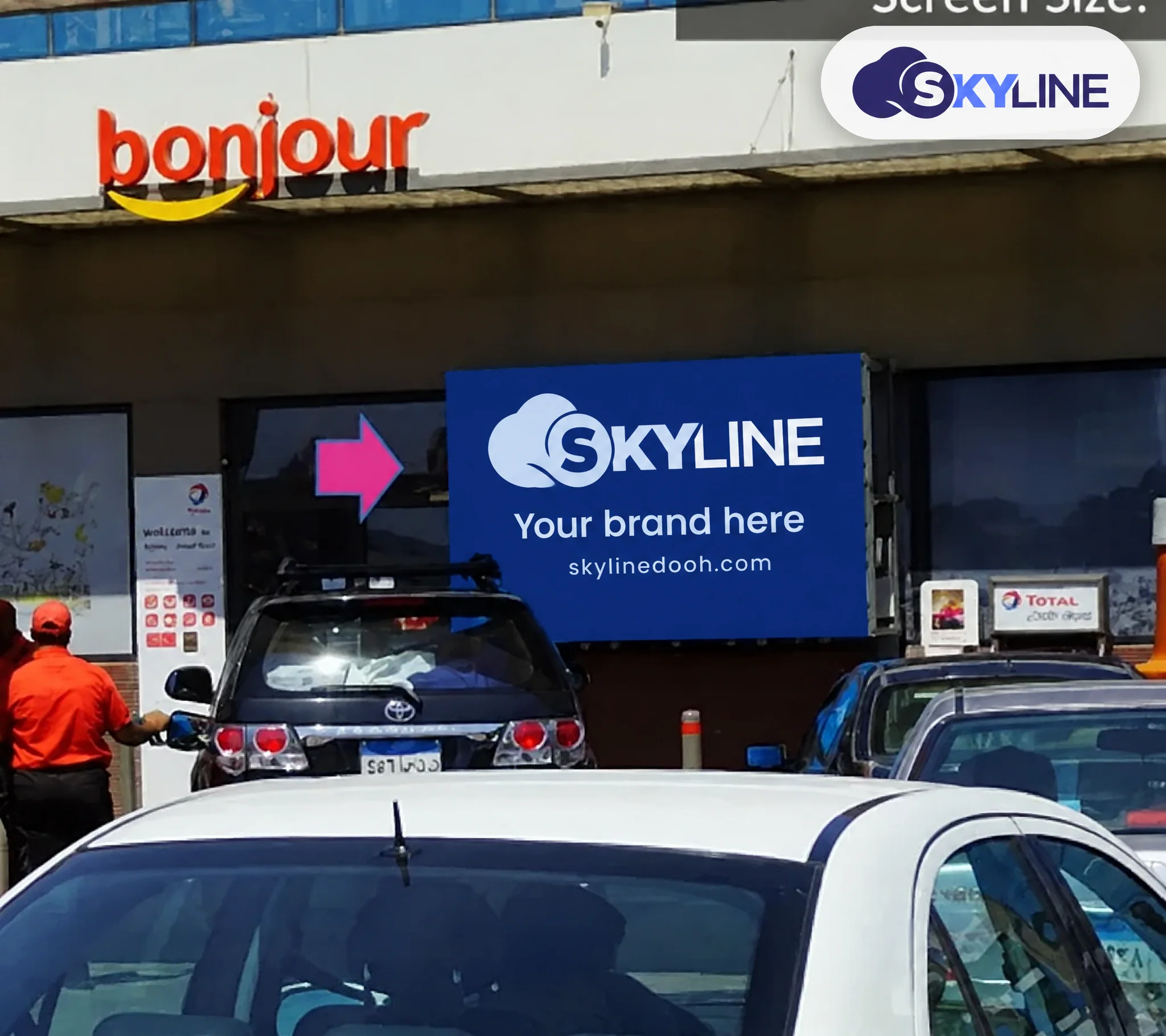 LED billboard: Digital Unipole - Alex Desert Rd in Alex Desert Rd