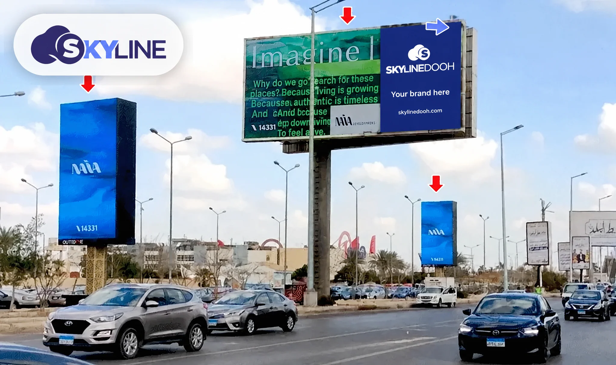 Billboard: Unipole - El Sheikh Zayed في El Sheikh Zayed